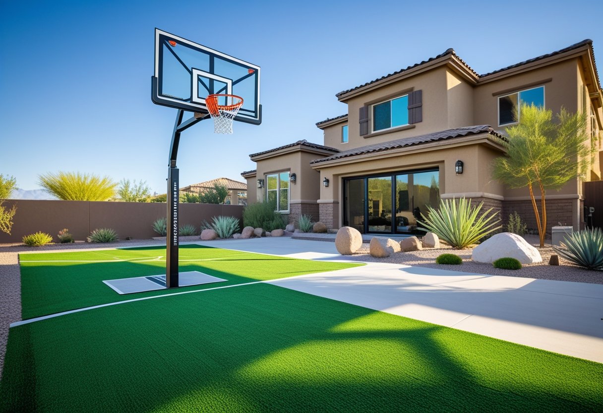 Pet-friendly artificial turf cleaning in Summerlin NV backyard